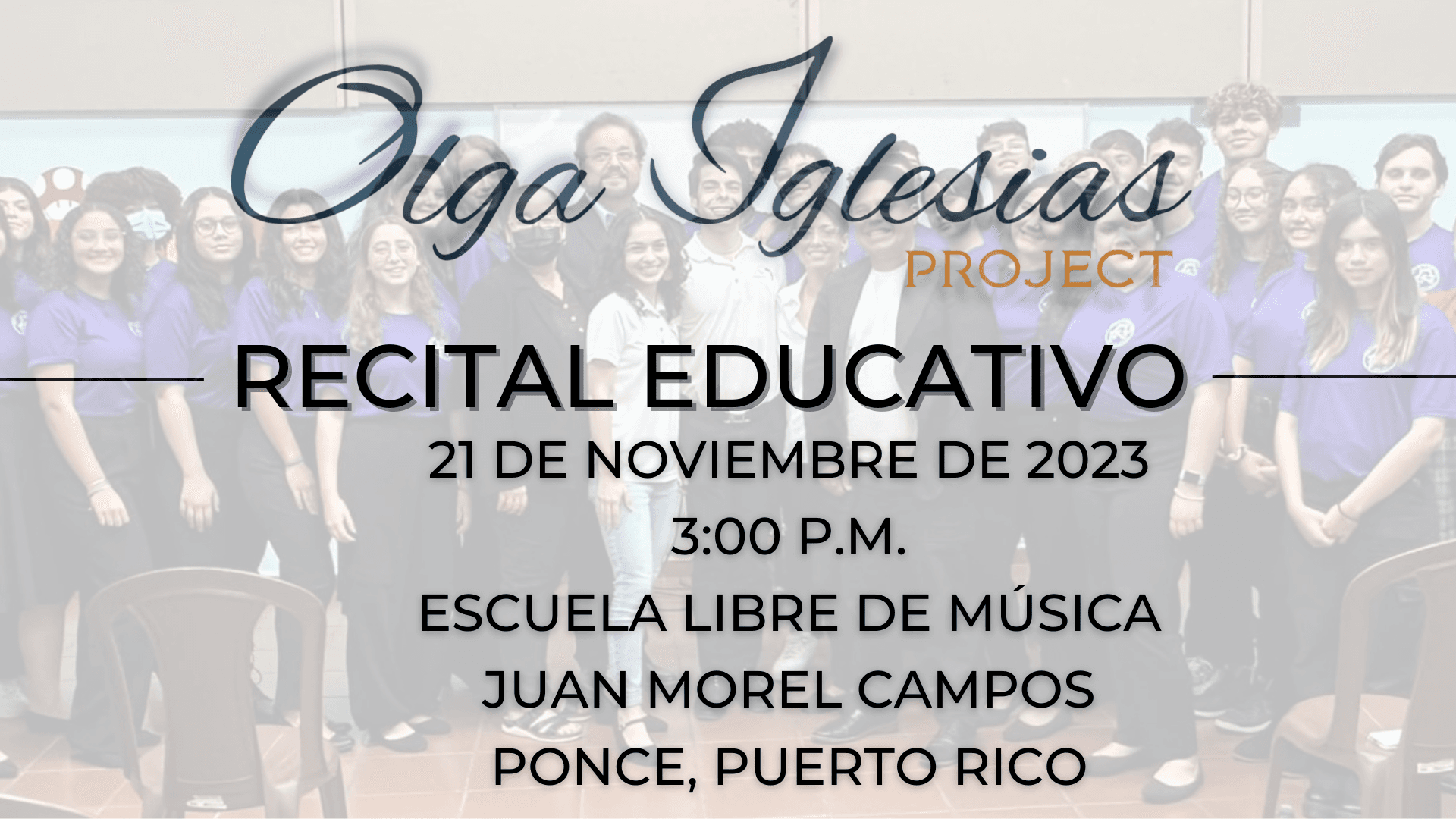 “Nuestras Voces” en la Escuela Libre de Música de Ponce — 1