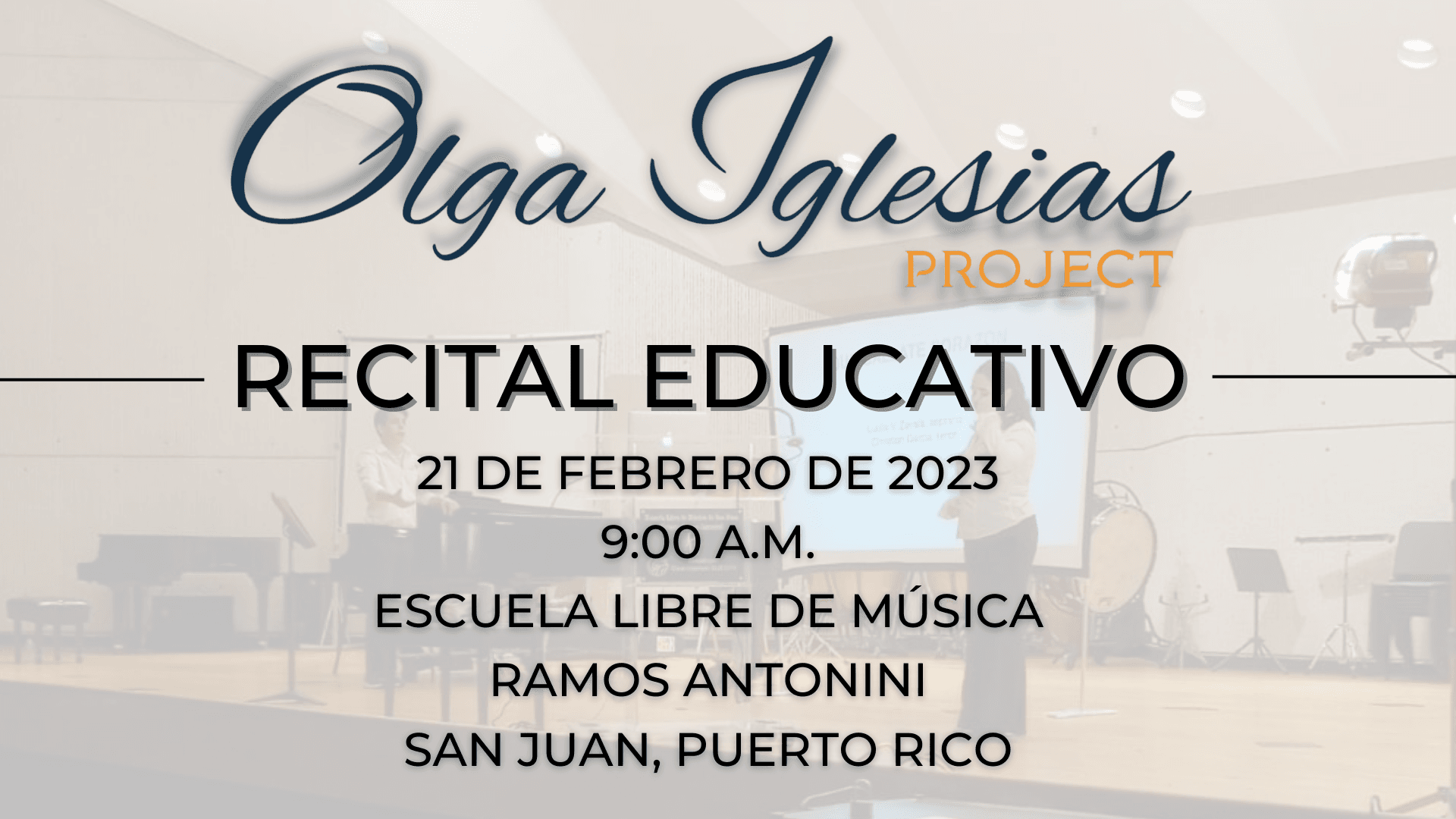 “Nuestras Voces” en la Escuela Libre de Música de San Juan — 1