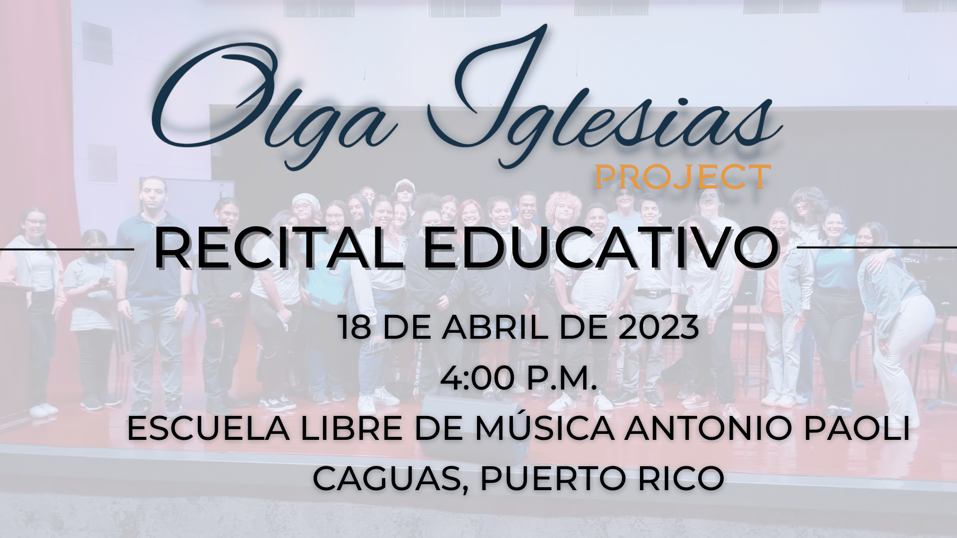 “Nuestras Voces” en la Escuela Libre de Música de Caguas — 1