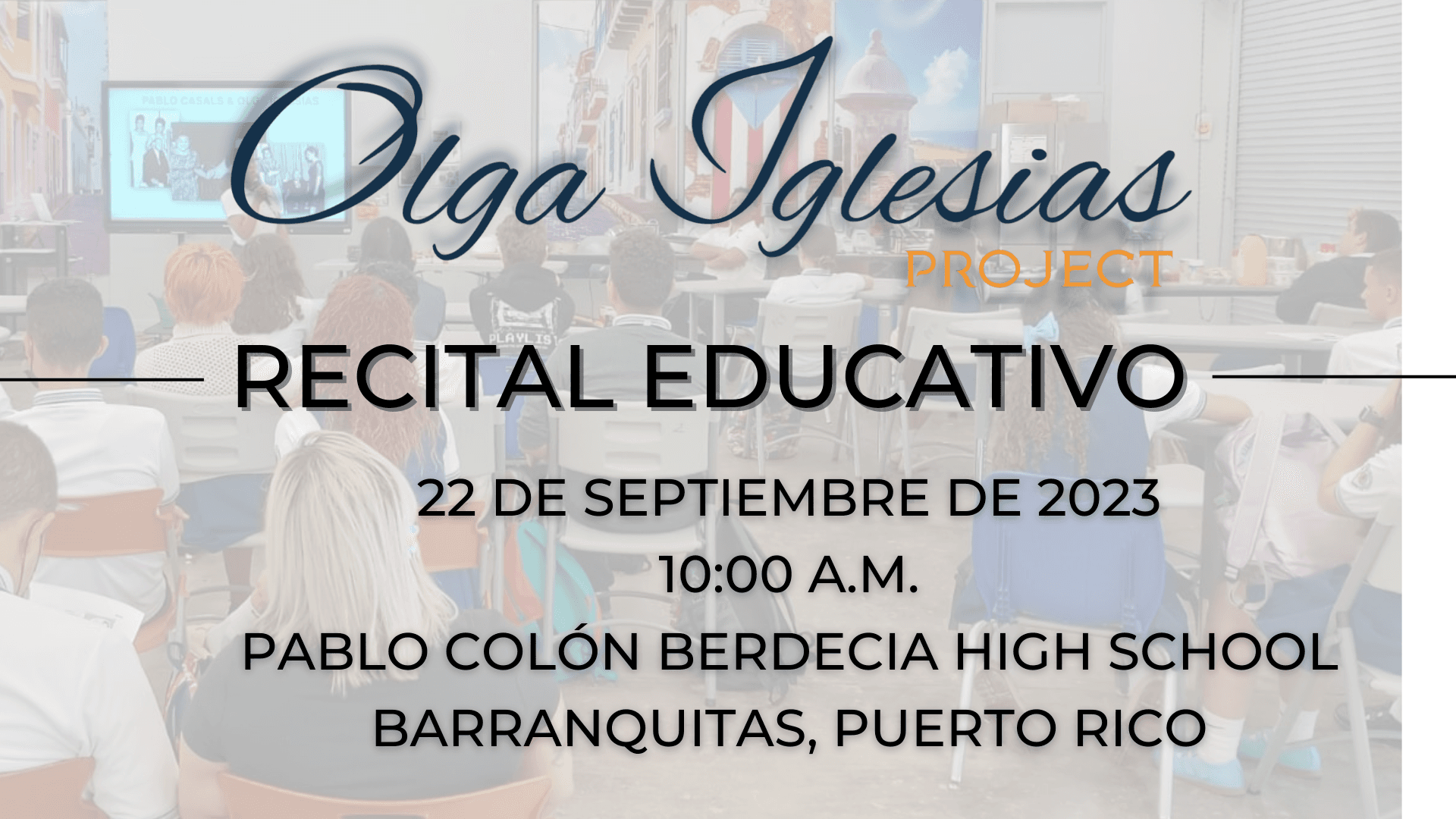“Nuestras Voces” en la Escuela Sup. Pablo Colón Berdecia — 1